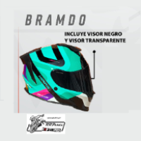 CASCOS X-SPORTS MODELO V151 BRAMDO / VERDE AGUA - ROSA