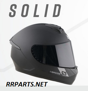 CASCOS X-SPORTS MODELO M63 SOLID NEGRO MATE