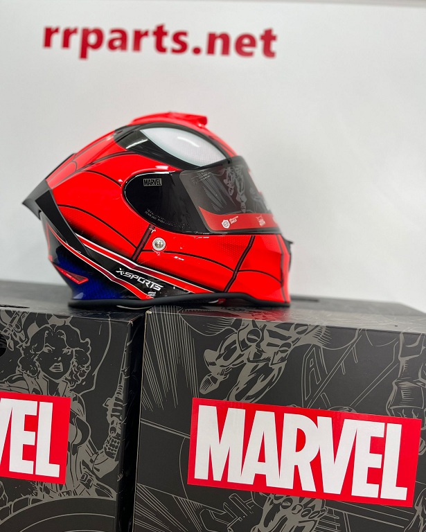 CASCOS X-SPORTS MODELO V151 MARVEL SPIDERMAN ROJO